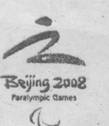 北京2008年残奥会会徽以天.地.人和谐统一为主线.由红.蓝.